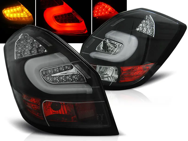 Baklykter LED SKODA FABIA II 2007- 2014 BLACK