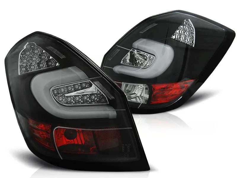 Baklykter LED SKODA FABIA II 2007- 2014 BLACK – bilde 2