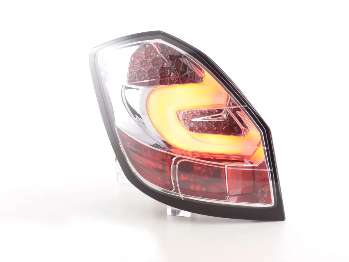 Baklykter LED SKODA FABIA II 2007-2014 CHROME – bilde 2