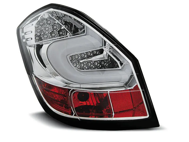 Baklykter LED SKODA FABIA II 2007-2014 CHROME – bilde 4