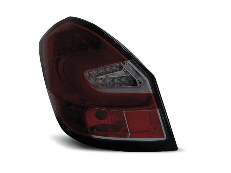 Baklykter LED SKODA FABIA II 2007- 2014 RED SMOKE LED – bilde 3