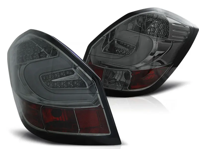 Baklykter LED SKODA FABIA II 2007- 2014 SMOKE – bilde 2