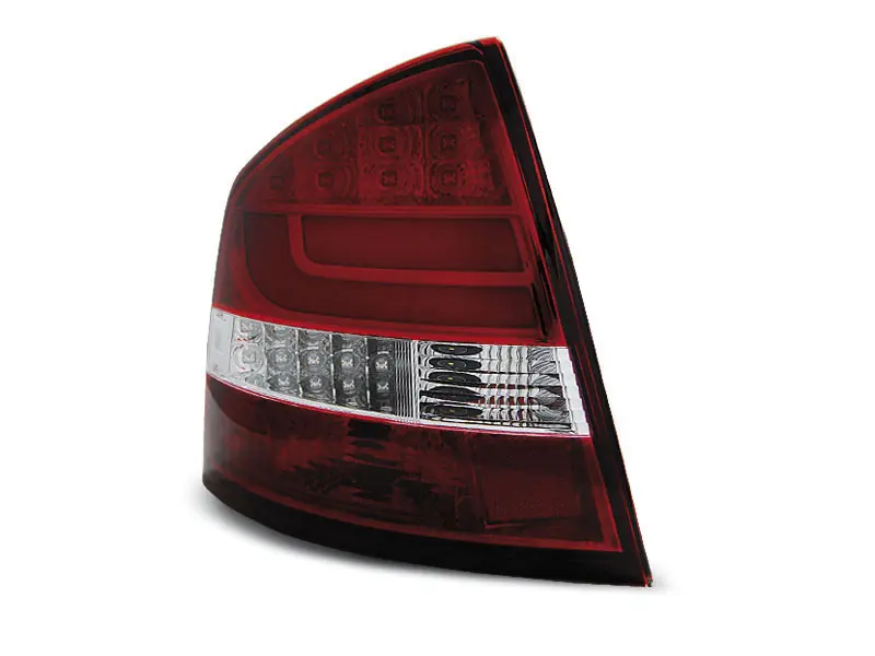 Baklykter LED Skoda Octavia II Liftback 2004 - 2013 │ RED WHITE – bilde 3