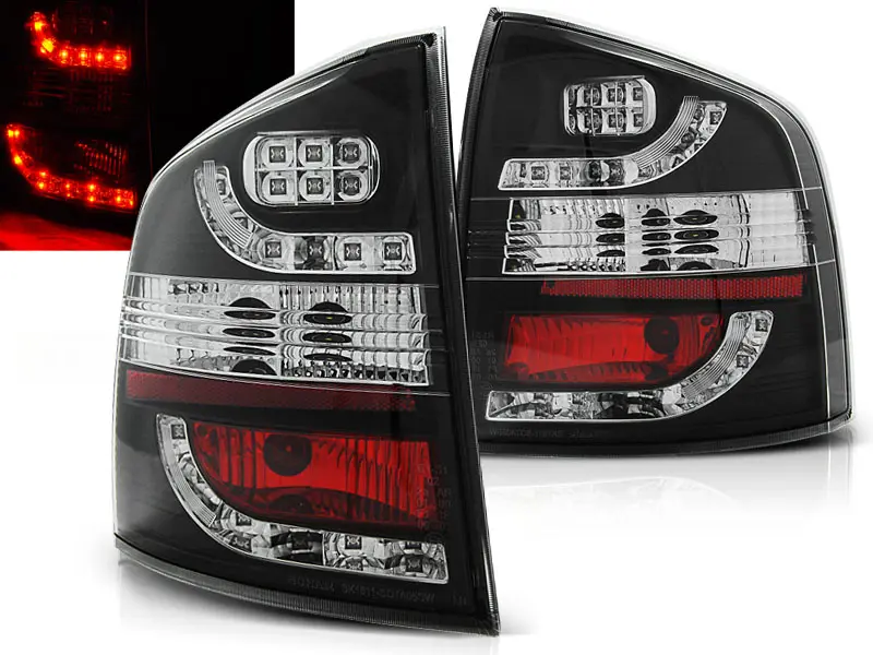 Baklykter LED Skoda Octavia II Stasjonsvogn 2004 - 2013 │ BLACK