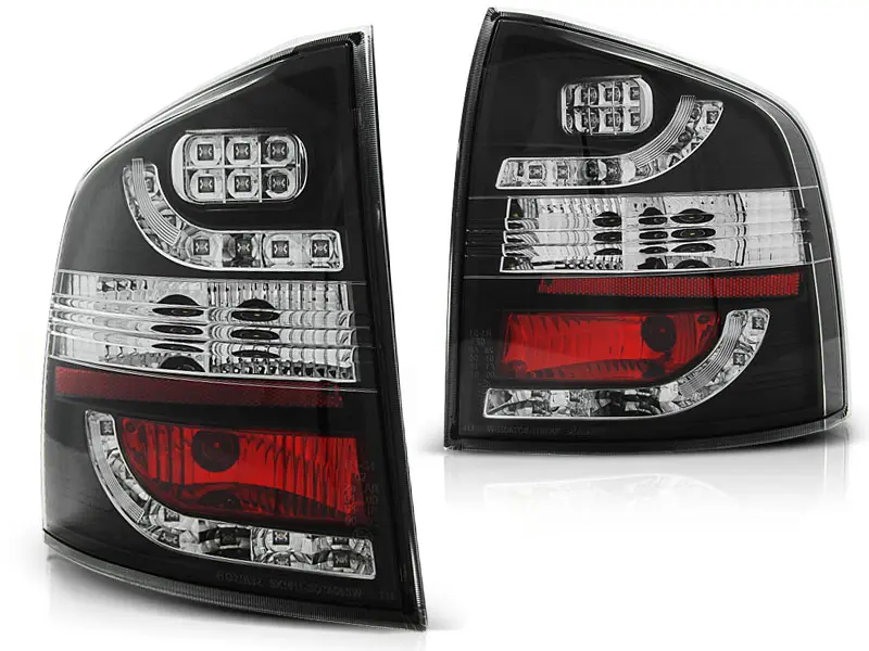Baklykter LED Skoda Octavia II Stasjonsvogn 2004 - 2013 │ BLACK – bilde 2
