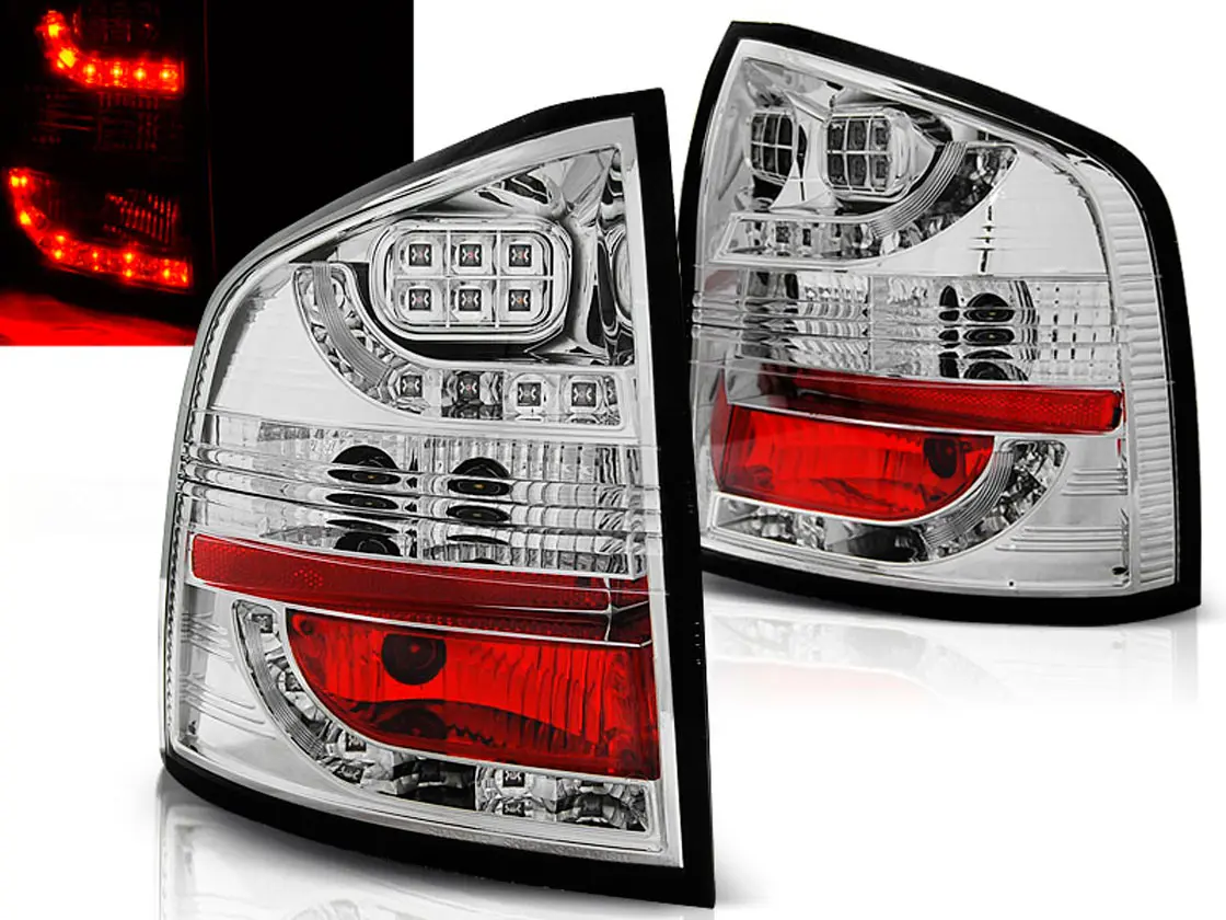 Baklykter LED Skoda Octavia II Stasjonsvogn 2004 - 2013 │ CHROME