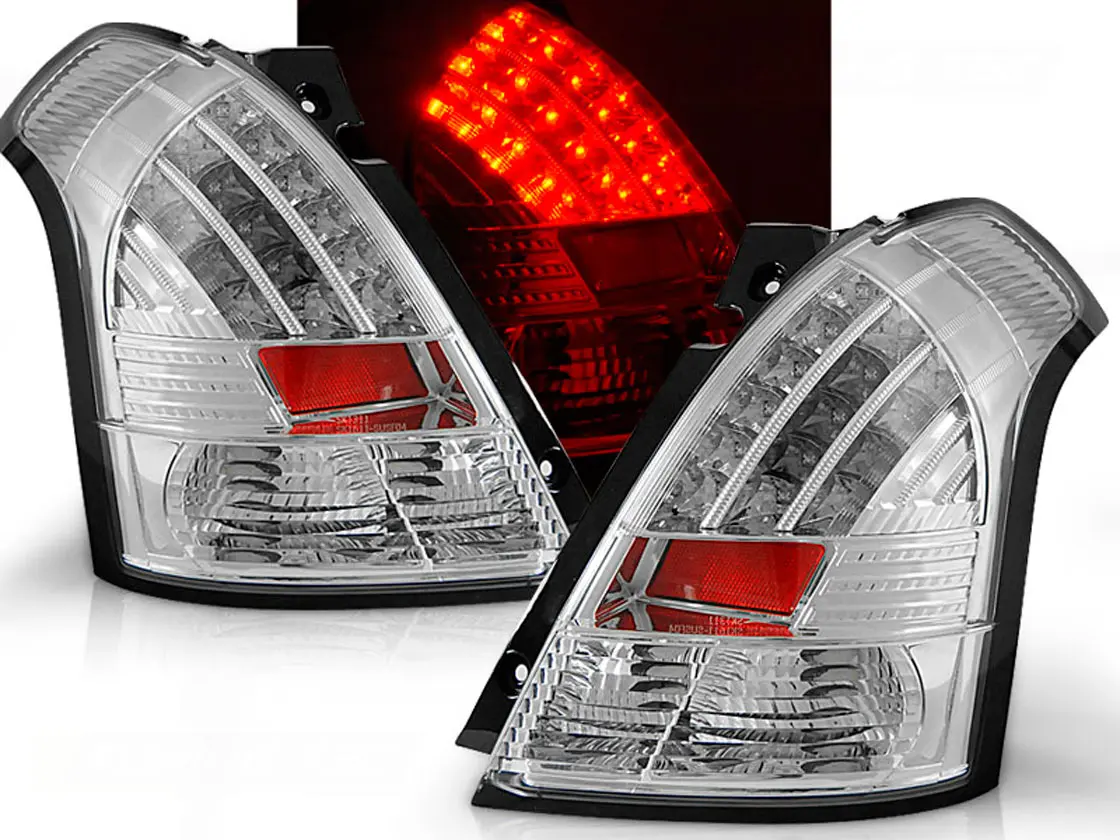 Baklykter LED SUZUKI SWIFT 2005-2010 CHROME
