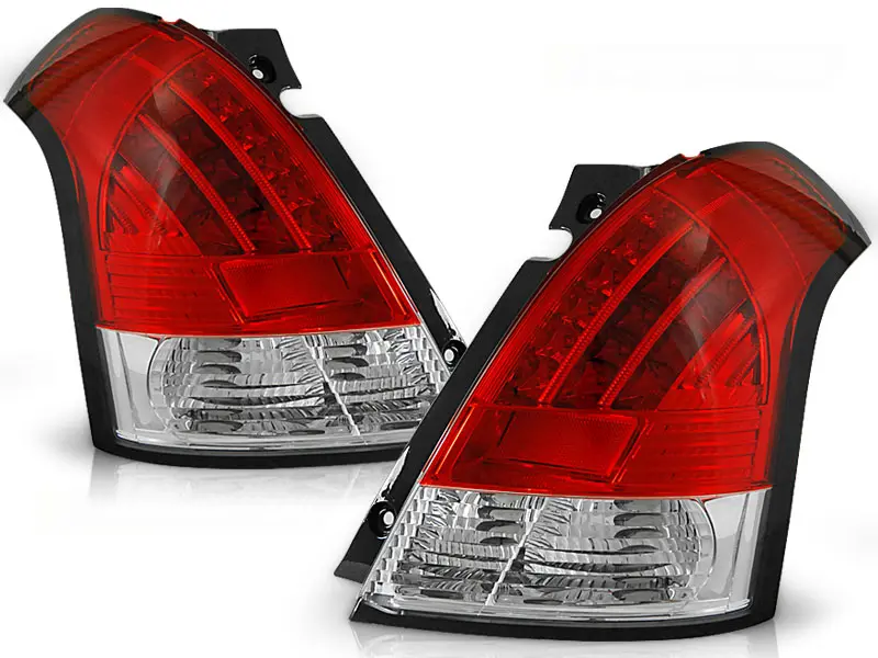 Baklykter LED SUZUKI SWIFT 2005-2010 RED WHITE Image 2