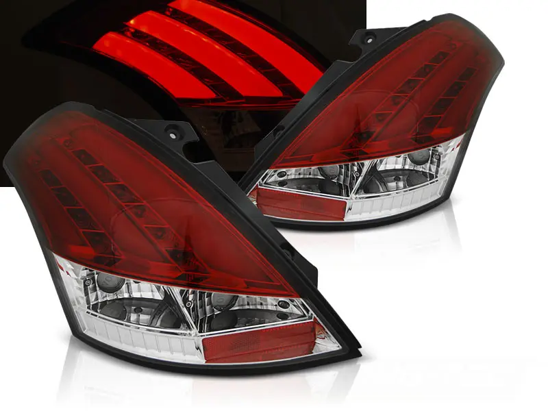 Baklykter LED SUZUKI SWIFT V 2010-2017 RED WHITE