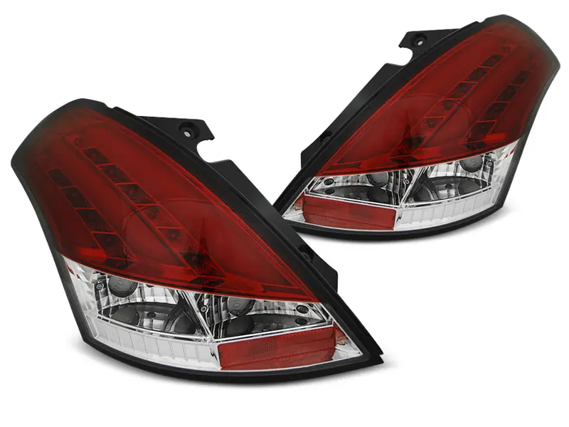 Baklykter LED SUZUKI SWIFT V 2010-2017 RED WHITE – bilde 2