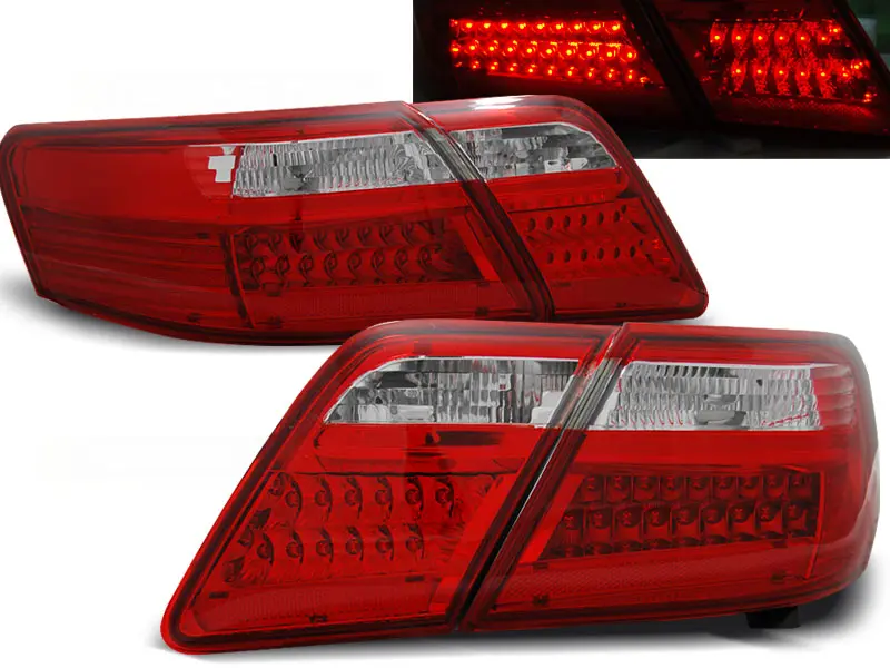 Baklykter LED TOYOTA CAMRY 6 (XV40) 2006-2009 RED WHITE