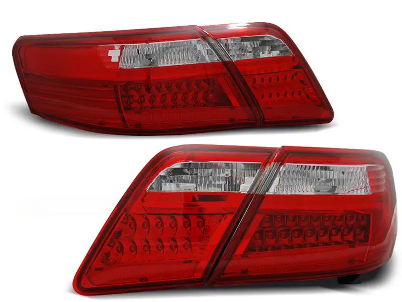 Baklykter LED TOYOTA CAMRY 6 (XV40) 2006-2009 RED WHITE – bilde 2