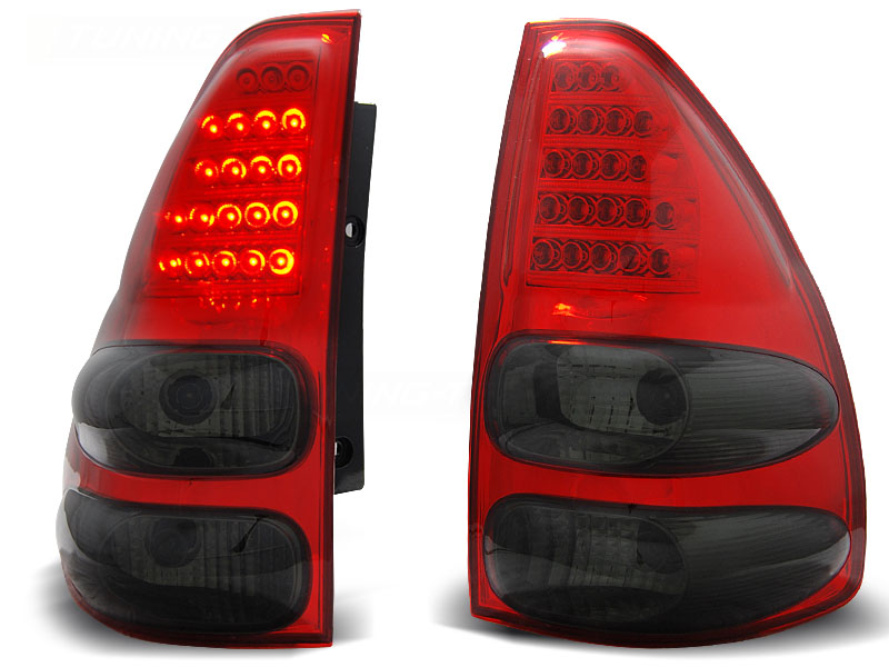 Baklykter LED TOYOTA LAND CRUISER (120) 2003-2009 RED SMOKE