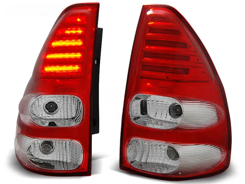 Baklykter LED TOYOTA LAND CRUISER (120) 2003-2009 RED WHITE