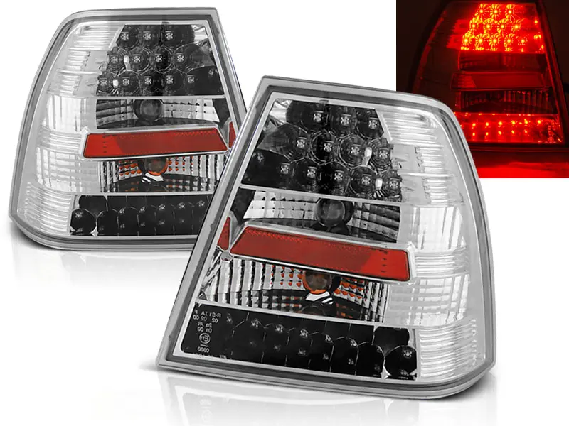Baklykter LED Volkswagen BORA 1998-2005 CHROME – bilde 2