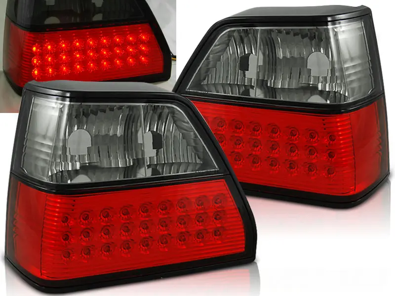 Baklykter LED Volkswagen GOLF 2 1983-1991 RED SMOKE – bilde 2