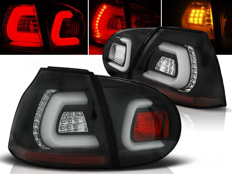 Baklykter LED Volkswagen GOLF 2003-2009 BLACK  – bilde 2