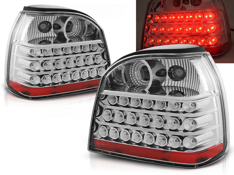 Baklykter  LED Volkswagen GOLF 3 1991-1997 CHROME 
