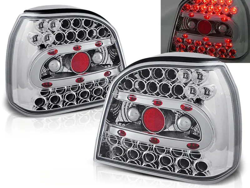 Baklykter LED Volkswagen GOLF 3 1991-1997 CHROME