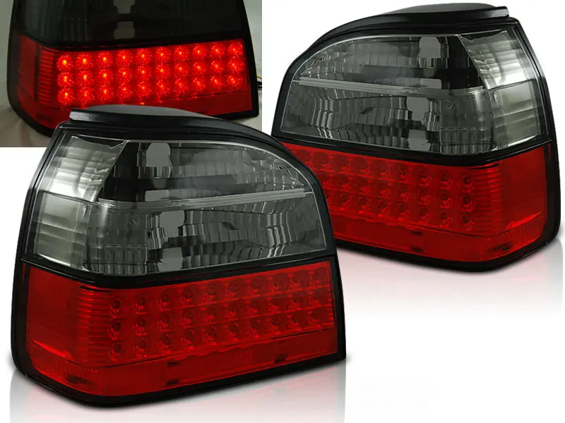 Baklykter LED Volkswagen GOLF 3 1991-1997 RED SMOKE
