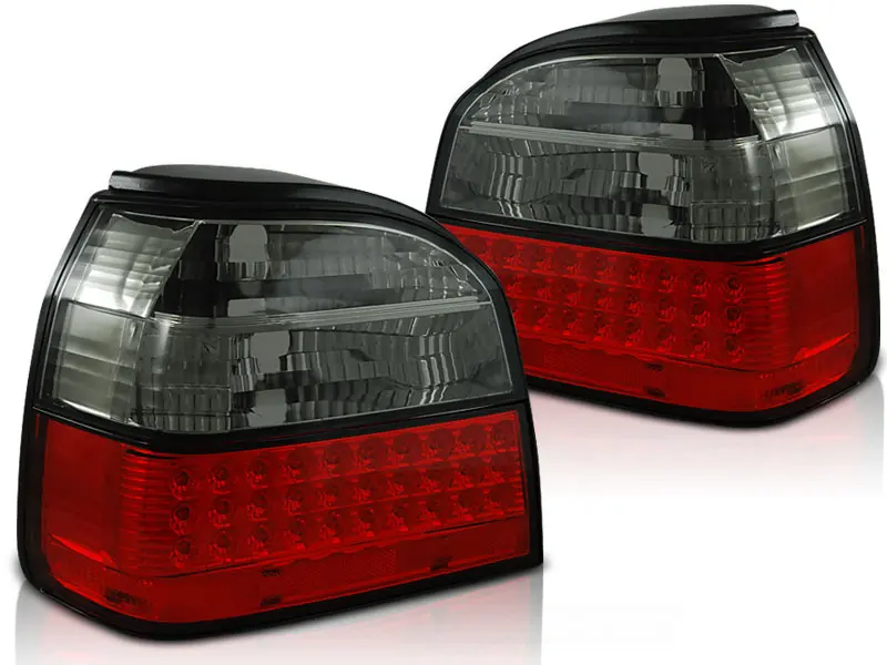 Baklykter LED Volkswagen GOLF 3 1991-1997 RED SMOKE – bilde 2