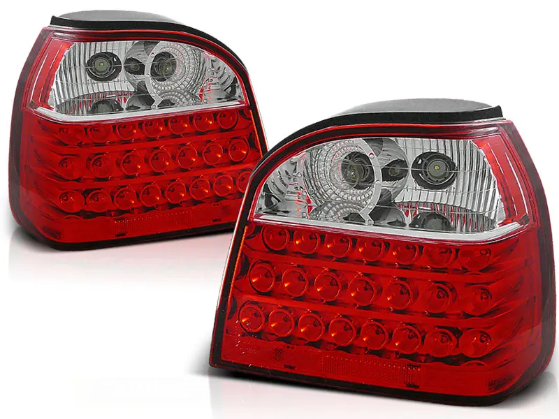 Baklykter  LED Volkswagen GOLF 3 1991-1997 RED WHITE – bilde 2