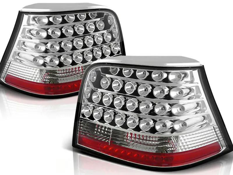Baklykter LED Volkswagen GOLF 4 1997-2003 CHROME – bilde 2