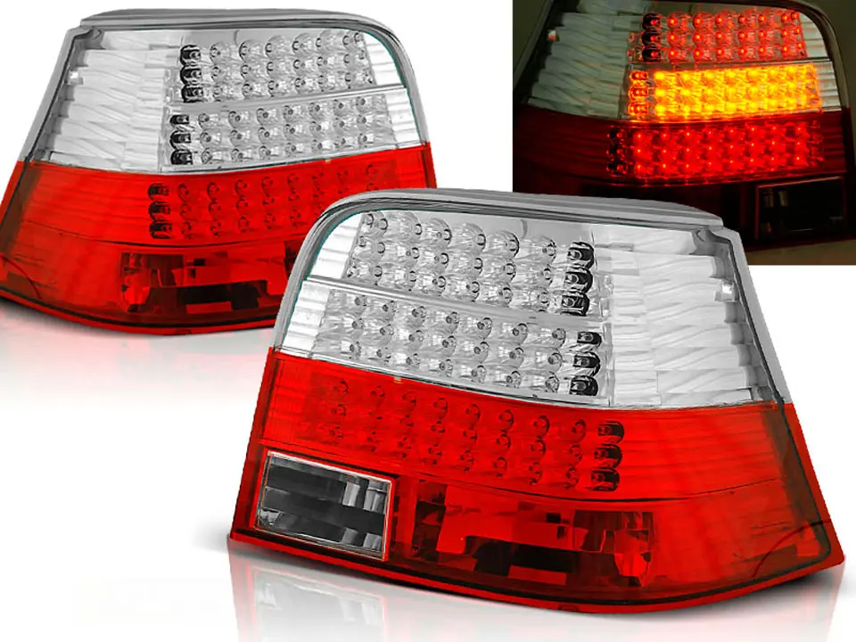 Baklykter LED VOLKSWAGEN GOLF 4 1997-2003 RED WHITE