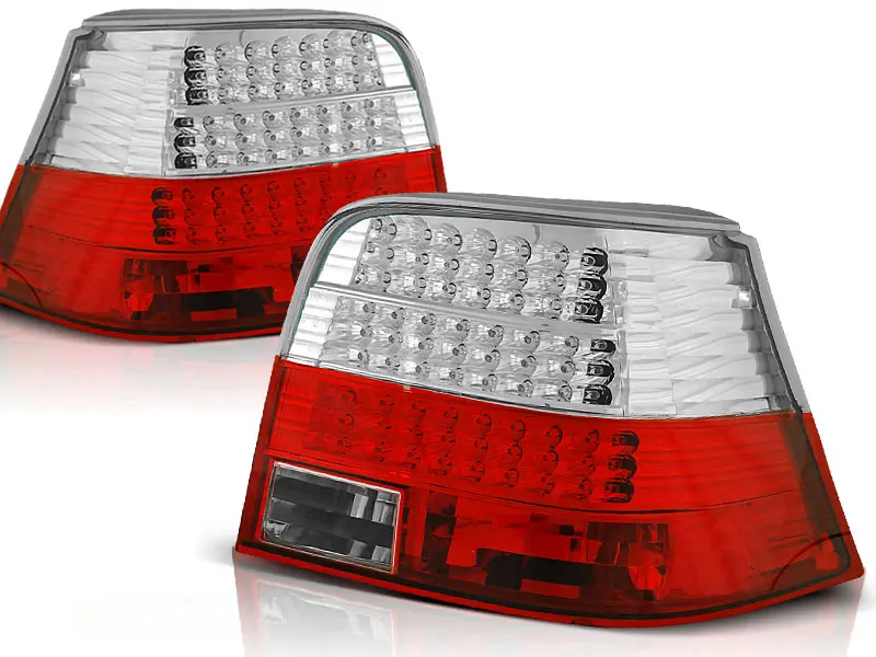 Baklykter LED VOLKSWAGEN GOLF 4 1997-2003 RED WHITE – bilde 2