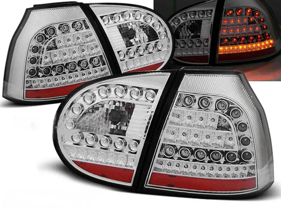 Baklykter LED VOLKSWAGEN GOLF 5 2003-2009 CHROME