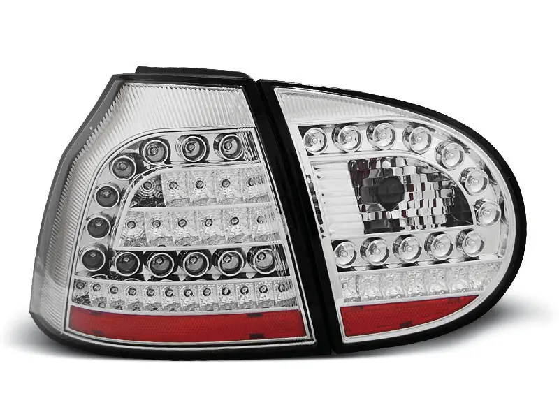 Baklykter LED VOLKSWAGEN GOLF 5 2003-2009 CHROME – bilde 3