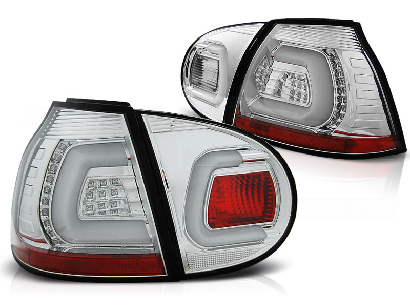 Baklykter LED Volkswagen GOLF 5 2003-2009 CHROME  – bilde 2