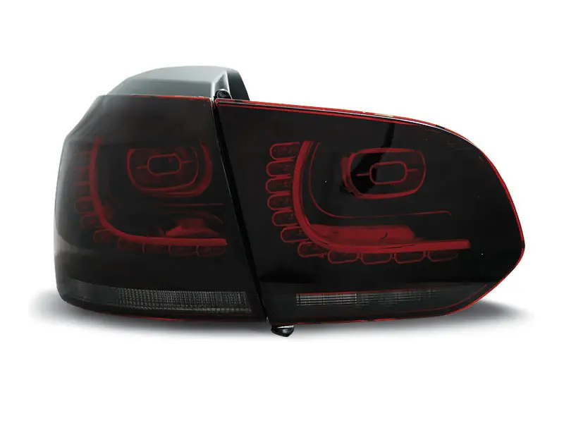 Baklykter LED Volkswagen GOLF 6 2008-2012 RED SMOKE Image 4