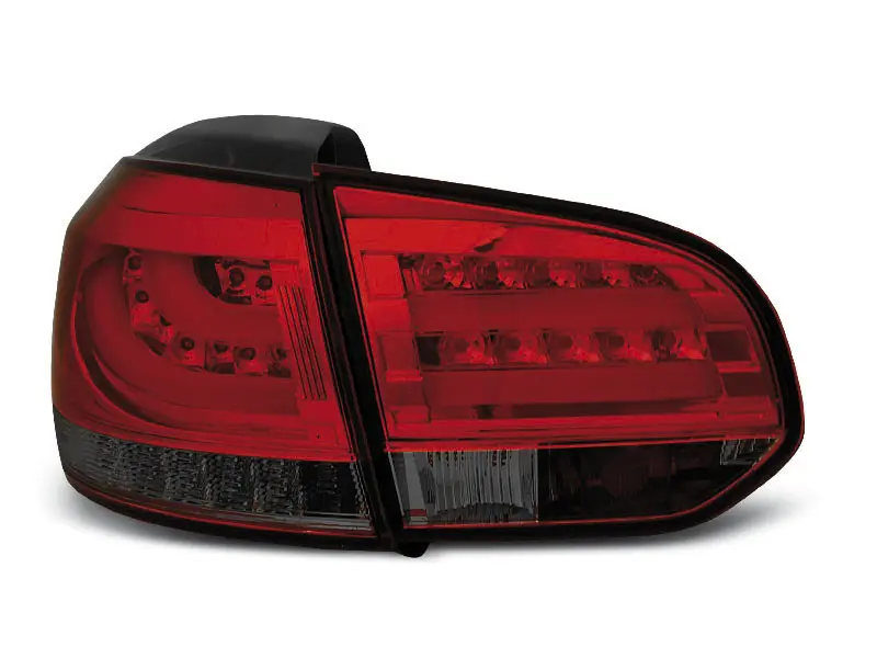 Baklykter LED Volkswagen GOLF 6 2008-2012 RED SMOKE Image 5