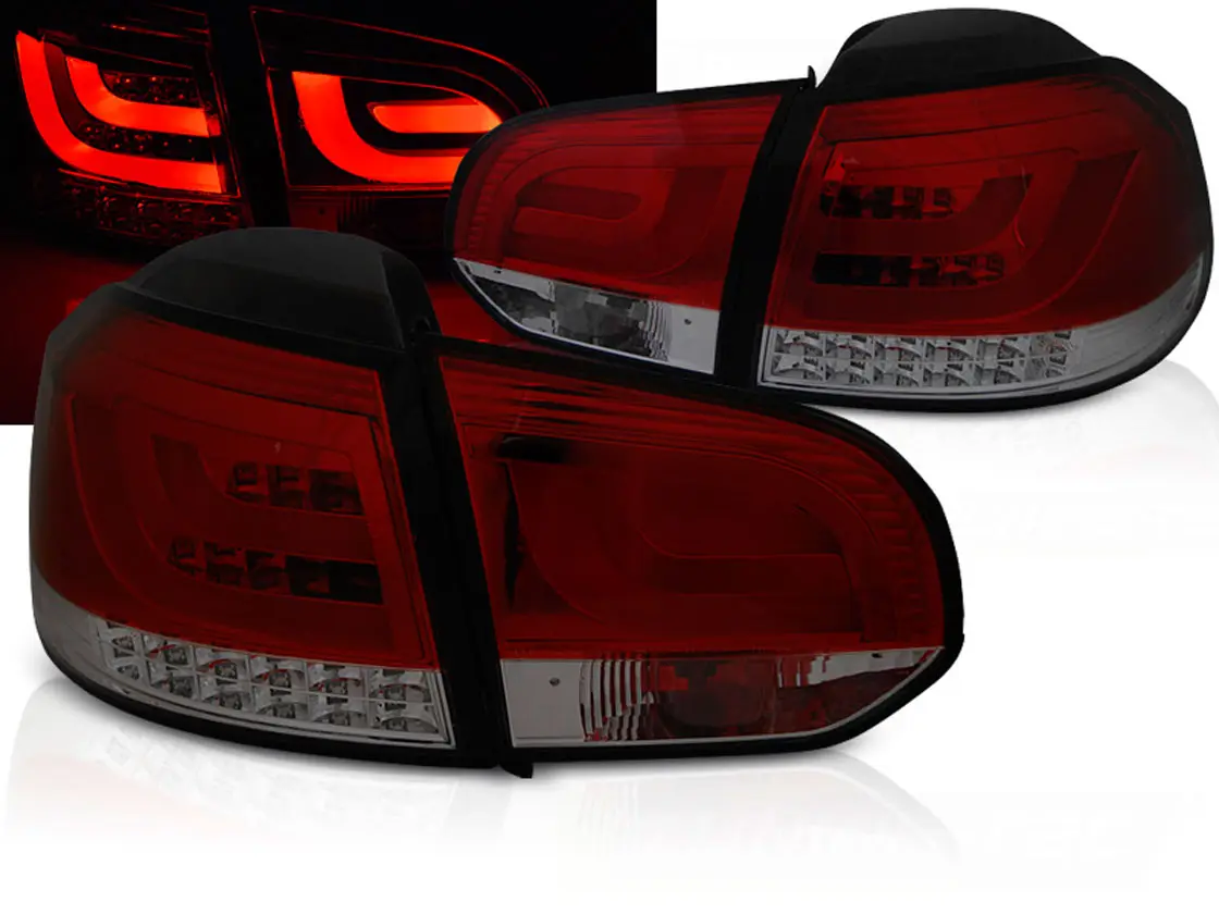 Baklykter LED VOLKSWAGEN GOLF 6 2008-2012 RED SMOKE Image 1