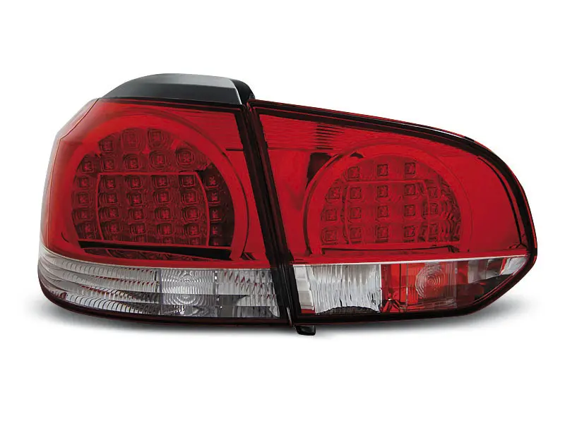 Baklykter LED Volkswagen GOLF 6 2008-2012 RED WHITE Image 4