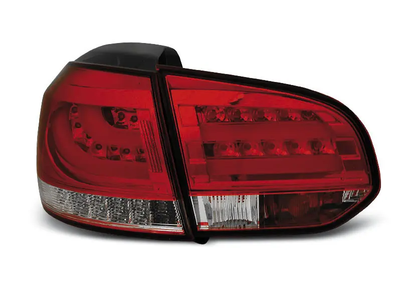 Baklykter LED Volkswagen GOLF 6 2008-2012 RED WHITE Image 4