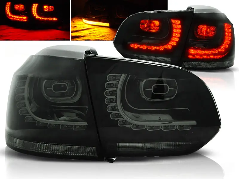 Baklykter LED Volkswagen GOLF 6 2008-2012 SMOKE