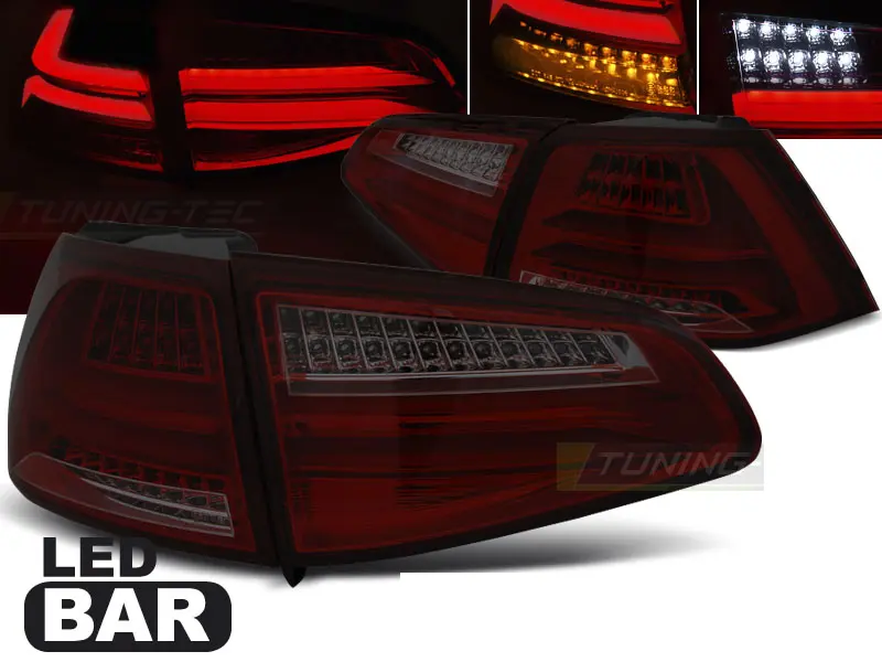 Baklykter LED VOLKSWAGEN GOLF 7 2013-2017 RED SMOKE