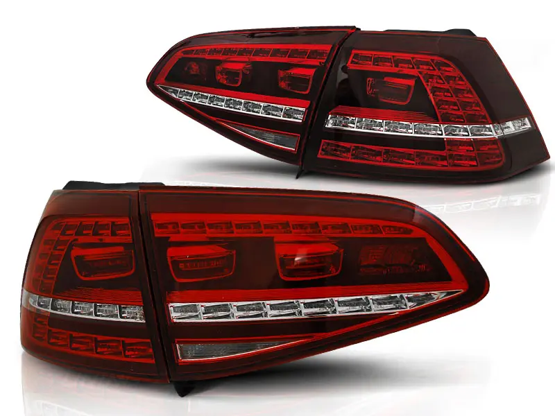Baklykter LED VOLKSWAGEN GOLF 7 2013-2017 RED WHITE GTI LOOK