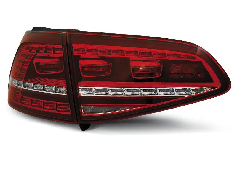 Baklykter LED VOLKSWAGEN GOLF 7 2013-2017 RED WHITE GTI LOOK – bilde 4