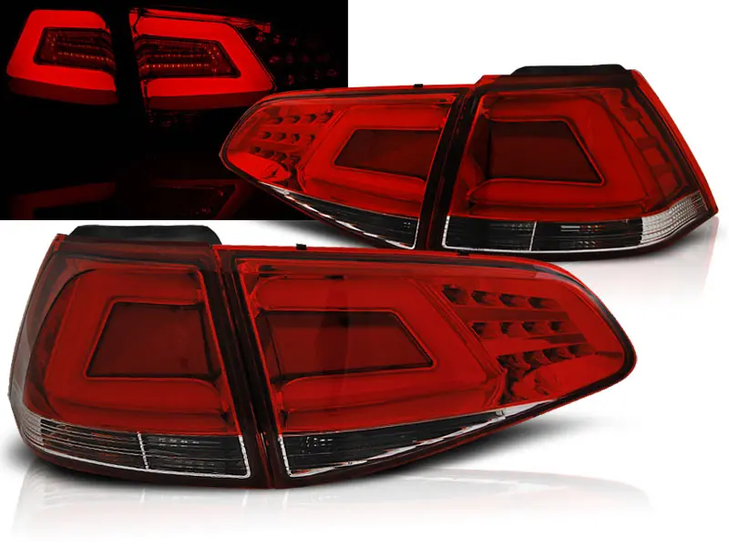 Baklykter LED VOLKSWAGEN GOLF 7 2013-2017 RED WHITE – bilde 2