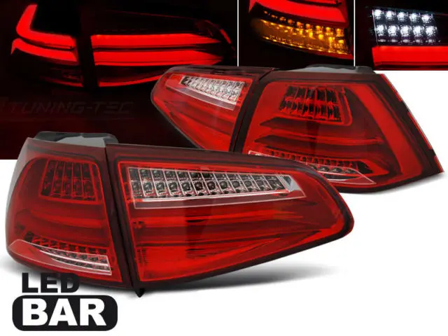 Baklykter LED VOLKSWAGEN GOLF 7 2013-2017 RED WHITE