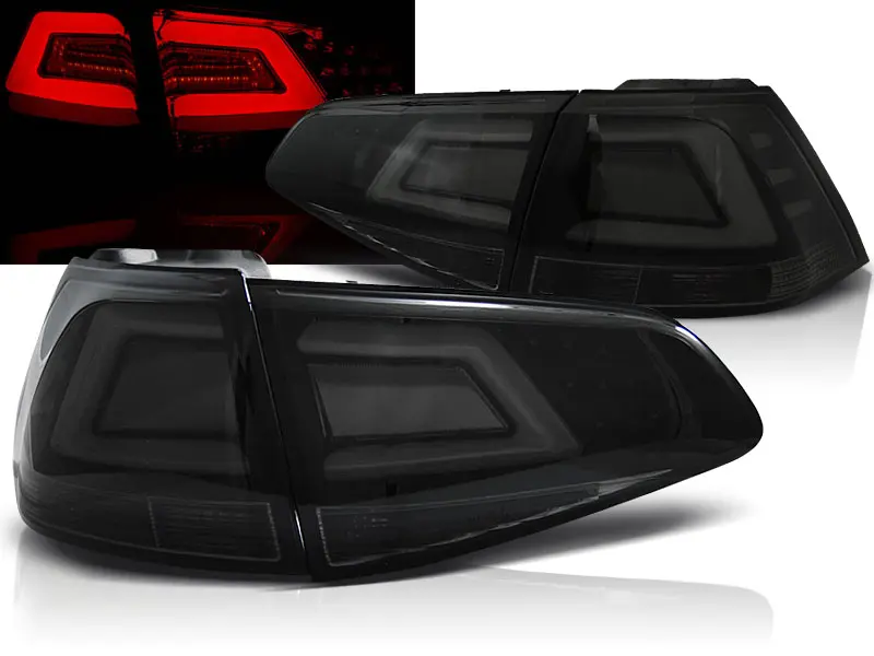 Baklykter LED Volkswagen GOLF 7 2013-2017 SMOKE BLACK – bilde 2