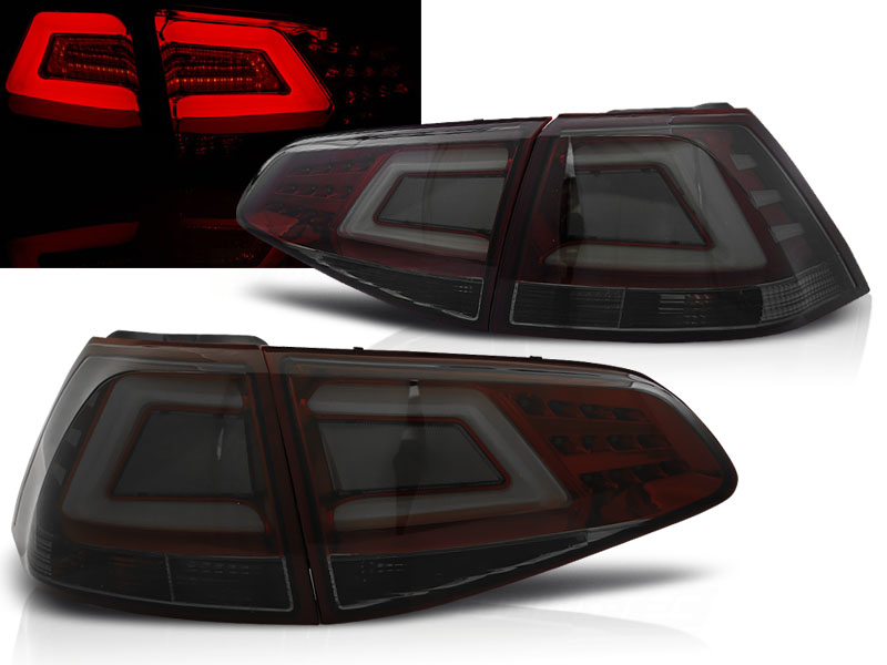 Baklykter LED VOLKSWAGEN GOLF 7 2013-2017 SMOKE RED