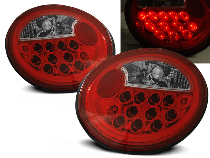 Baklykter LED VOLKSWAGEN NEW BEETLE 1998-2005 RED WHITE