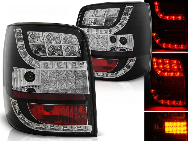 Baklykter LED Volkswagen PASSAT B5 1996-2000 BLACK INDICATOR