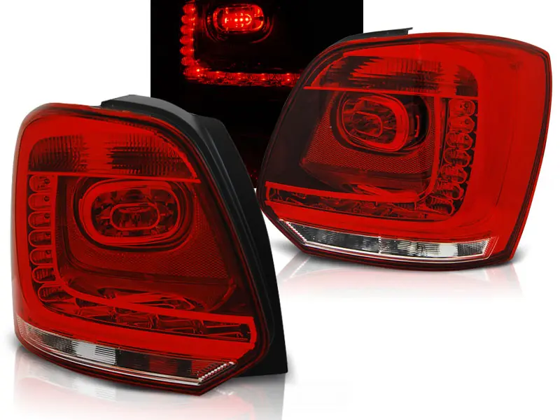 Baklykter LED VOLKSWAGEN POLO 2009-2014 RED WHITE