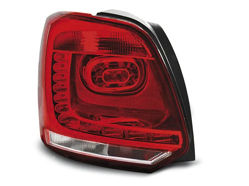 Baklykter LED VOLKSWAGEN POLO 2009-2014 RED WHITE – bilde 3