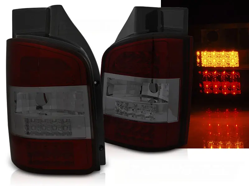 Baklykter LED VOLKSWAGEN T5 2003-2009 RED SMOKE LED